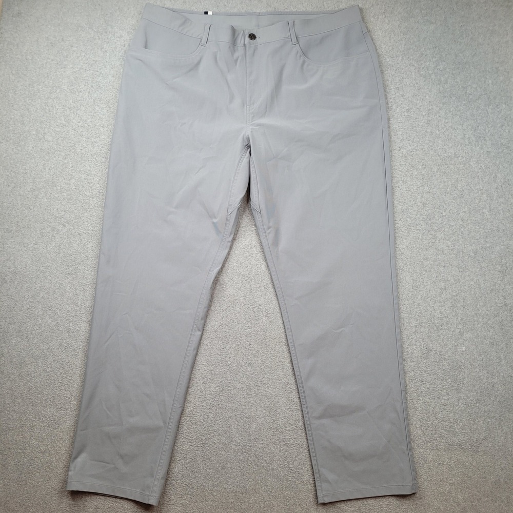 Rhoback Delta Performance Pants Mens 42x32 Gray Golf Stretch MPAN0001-0000-H0002